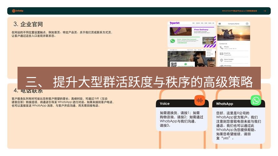 whatsapp官网 三、 提升大型群活跃度与秩序的高级策略