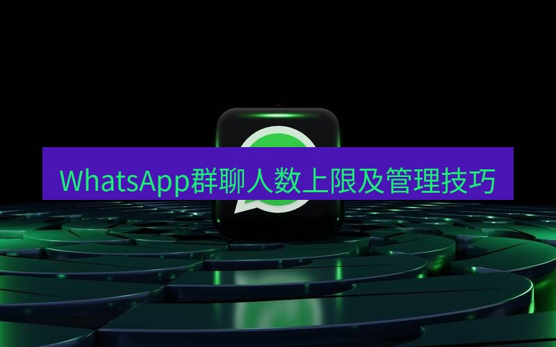 whatsapp官网 WhatsApp群聊人数上限及管理技巧